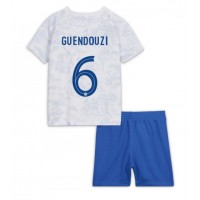 Otroški Nogometni dresi Francija Matteo Guendouzi #6 Gostujoči SP 2022 Kratek Rokav (+ Kratke hlače)